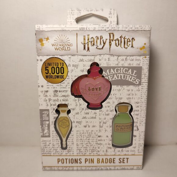 Harry Potter Limited Edition Triple Potions Enamel Pins Set Official Pin Badges - Picture 1 of 6